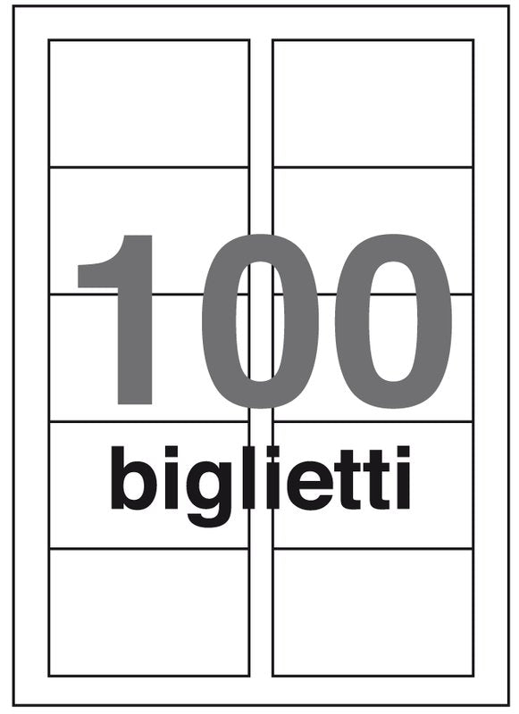 Biglietti da visita Premium - angoli vivi microperforato - bianco 250 g