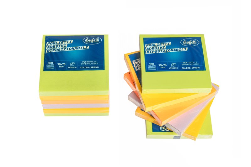Foglietti adesivi riposizionabili Tak-To - 75x75 mm - Spring