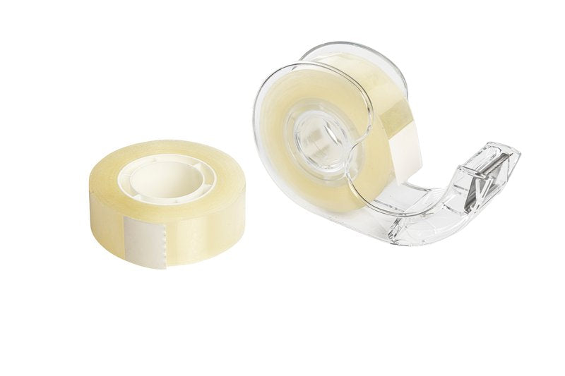 Nastro adesivo con dispenser (2 rotoli + 1 dispenser a chiocciola) - 19 mm x 33 m