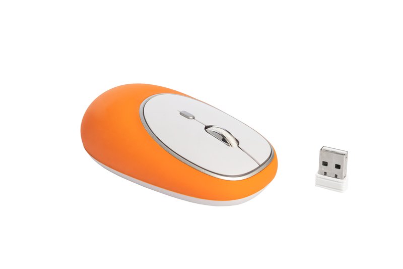Mouse ottico wireless in silicone - colori assortiti
