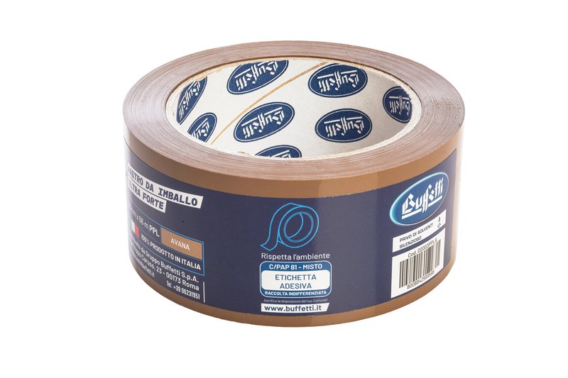 Nastro da imballo - PPL silenzioso - 50 mm x 66 m - avana
