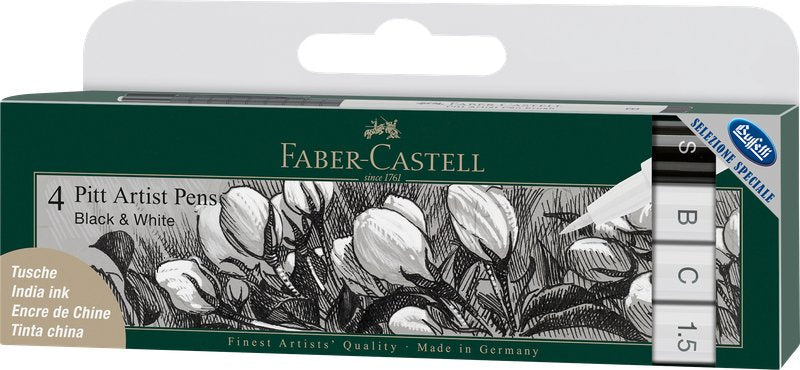 Astuccio 4 Pitt Artist Pen