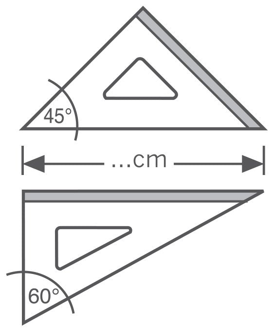 Squadra Tecnopen - 45° - 30 cm