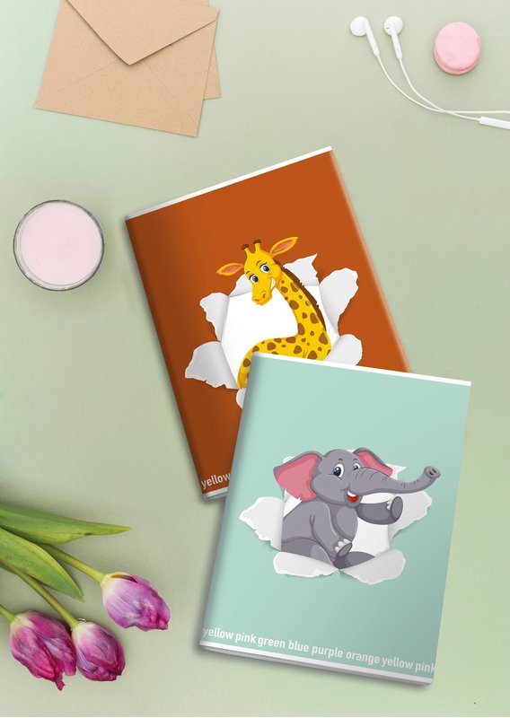 Maxiquaderno HAPPY COLOR KIDS - Rigatura 5M - Quadretto da 5mm - 80 g - A4 - copertine assortite
