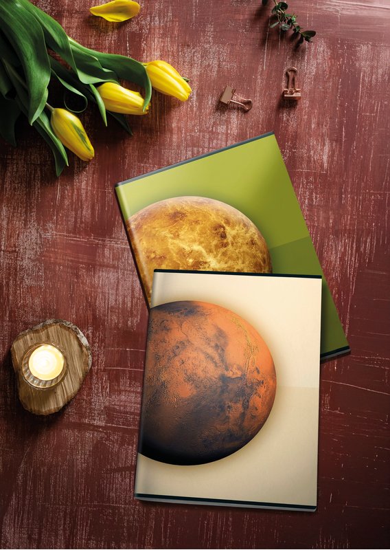 Maxiquaderno ASTRO - Rigatura 5M - Quadretto da 5mm - 80 g - A4 - copertine assortite