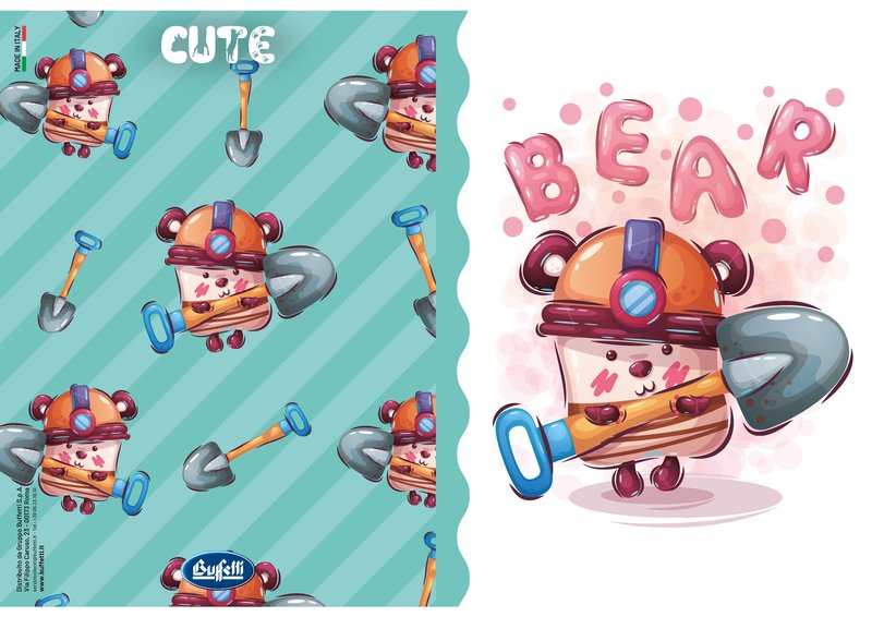 Maxiquaderno CUTE - Rigatura 0A - Righe 1a e 2a elementare - 80 g - A4 - copertine assortite