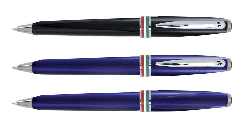 Penna a sfera Identity fusto nero - inserto tricolore - nero