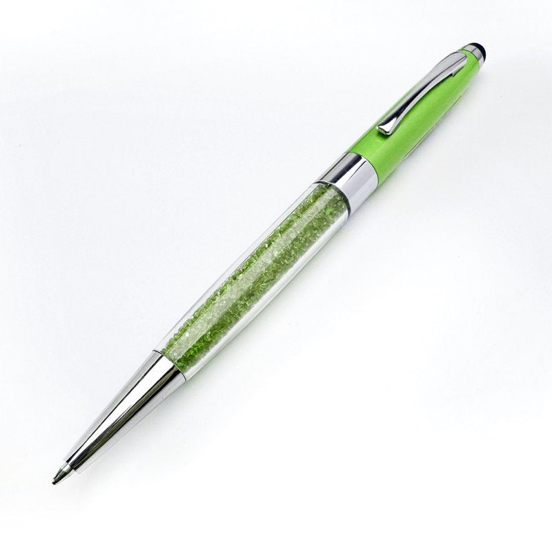 Penna a sfera con funzione Touch Stylus - fusto verde