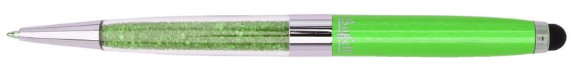 Penna a sfera con funzione Touch Stylus - fusto verde