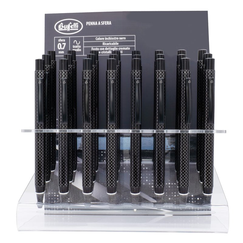 Penna a sfera a scatto MATRIX 0.7 - tratto medio - colore nero