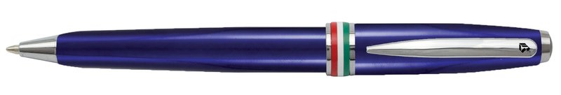 Penna a sfera Identity fusto blu - inserto tricolore - nero