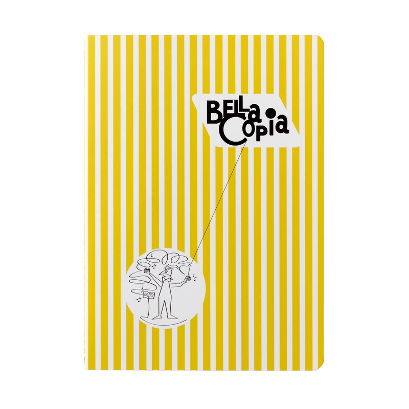 Taccuino BELLA COPIA 14,8 x 21 cm. - giallo