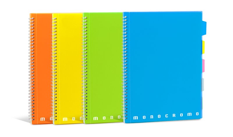 Blocco Maxi Quaderno spiralato MONOCROMO PPL FLUO