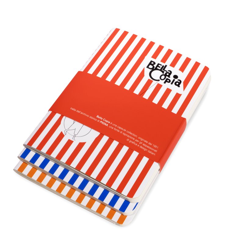 Confezione da 3 Taccuino BELLA COPIA Copertina soft-cover