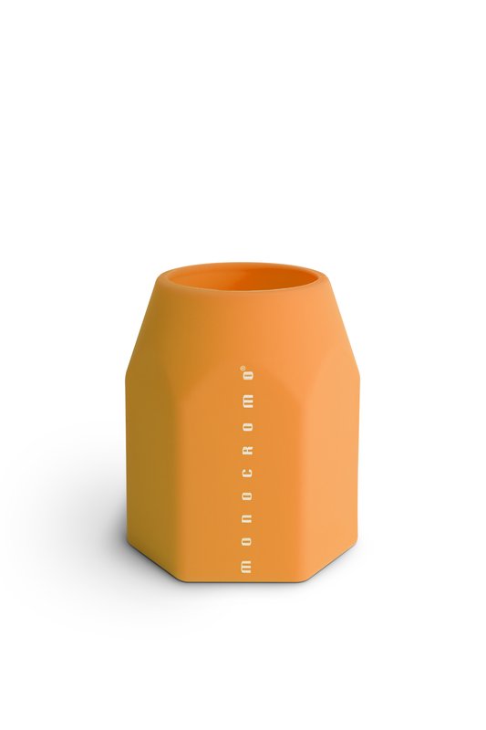 Portapenne MONOCROMO FLUO in silicone - arancio