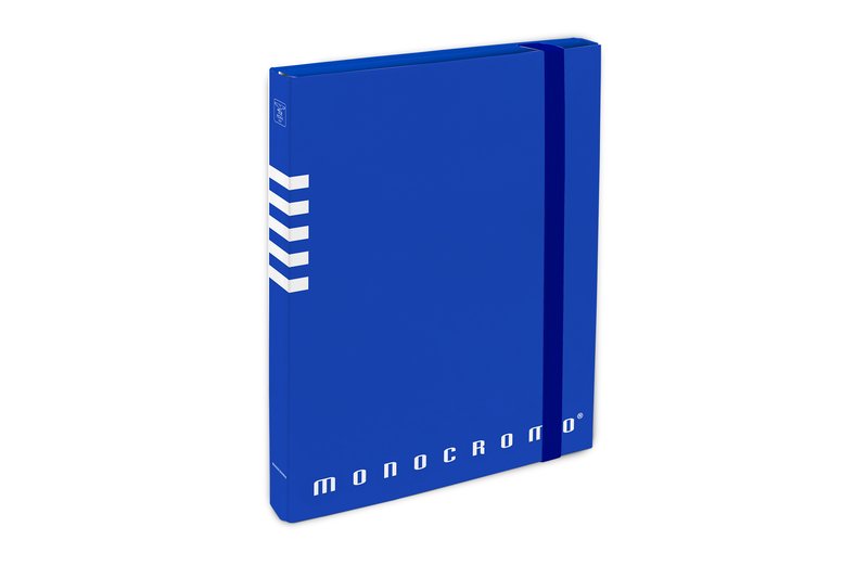 Portaprogetti MONOCROMO  dorso 3 cm. - blu