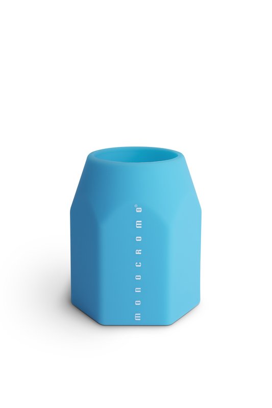 Portapenne MONOCROMO FLUO in silicone - azzurro
