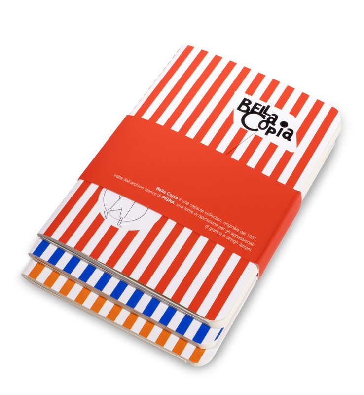 Confezione da 3 Taccuini BELLA COPIA Copertina soft-cover