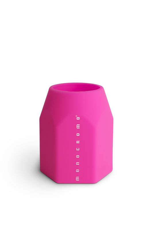 Portapenne MONOCROMO FLUO in silicone - fucsia