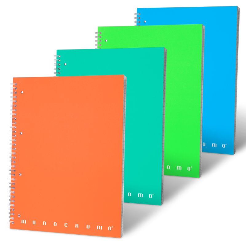Blocco Quaderno spiralato MONOCROMO FLUO
