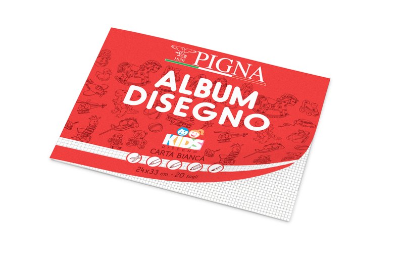 Album Disegno  Kids - Rilegatura Punto Metallico con microperforazione - 5M - 110g - 24x33cm
