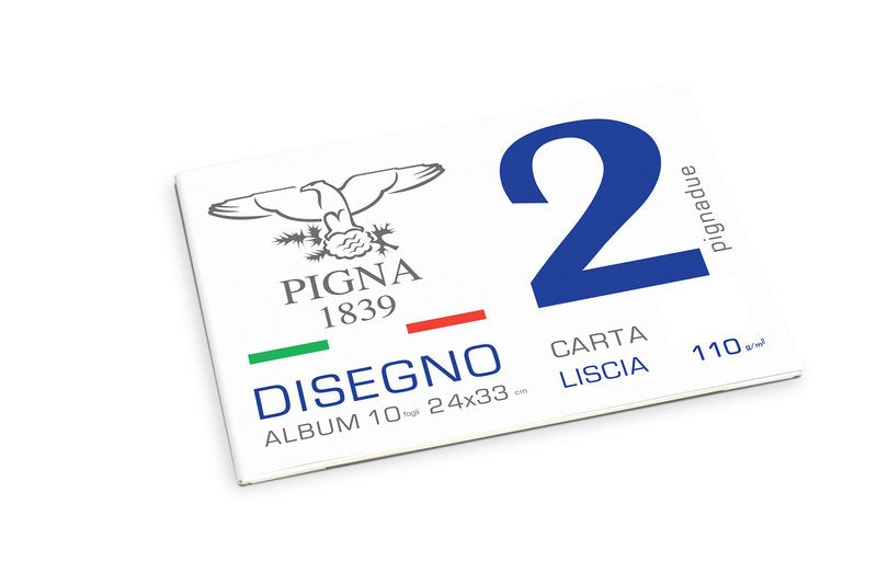 Blocco da Disegno PignaDue punto metallico - carta liscia