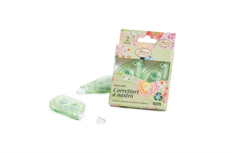 Confezione 2 correttori a nastro NATURE FLOWERS