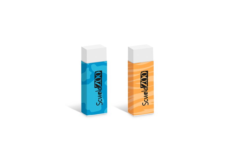 Set 2 gomme SCUOLAZOO