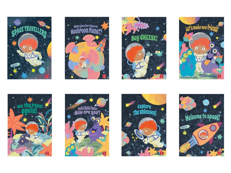 Maxi Quaderno SPACE TRAVELLERS  - 10 - Quadretto da 1 cm