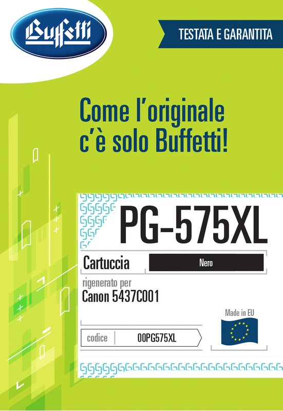 Canon Cartuccia ink jet - Compatibile Rigenerato PG-575XL 5437C001 - Nero - 400 pag