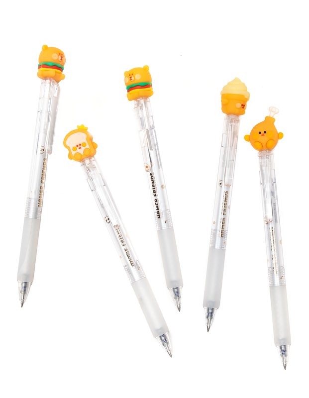 Penna gel a scatto cancellabile FriendsPen - tratto fine - colore blu