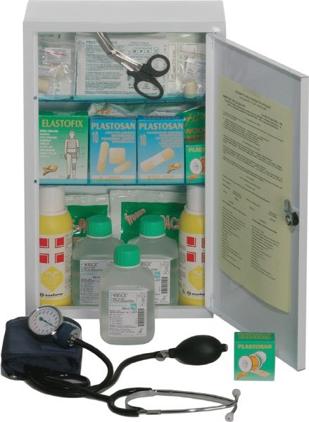 Armadietto per pronto soccorso per aziende o unità produttive con tre o più lavoratori