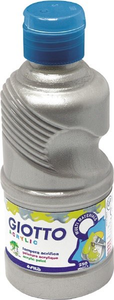 Tempera acrilica  - argento - 250 ml