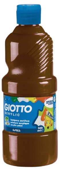 Tempera acrilica  - marrone - 500 ml