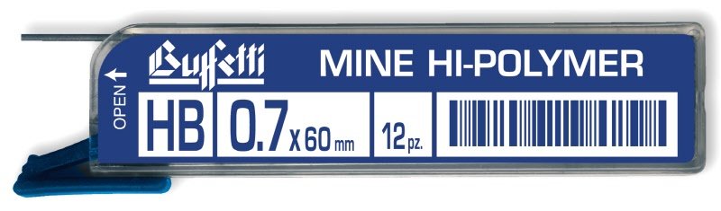 Mine Hi-Polymer - Tratto 0,7 mm - Gradazione 2H