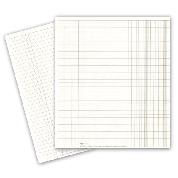 Registro Giornale a 2 colonne - 96 pagine - 31x24,5 cm