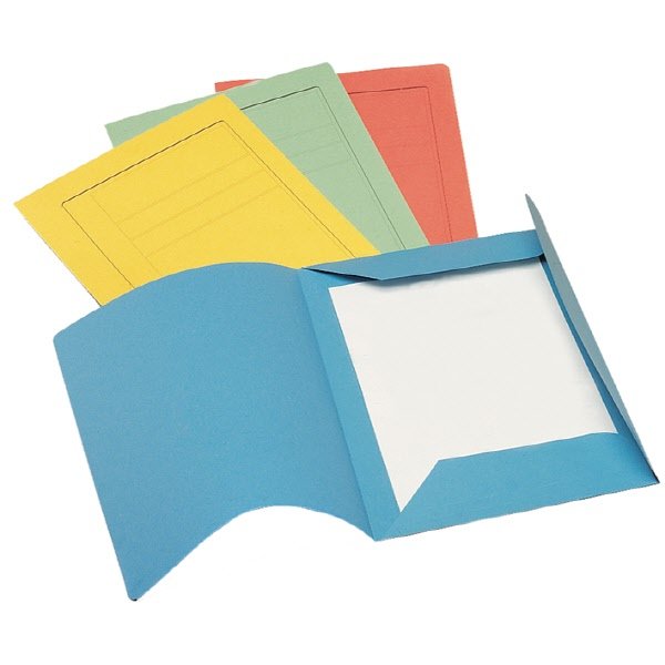 Cartelline 3 lembi Manilla - cartoncino - 220 g/mq - 33,5x24,5 cm - rosa - conf. 25 pz