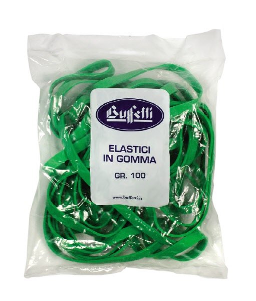 Elastici a fettuccia - Misura 120 x 8 mm - conf. 100 g