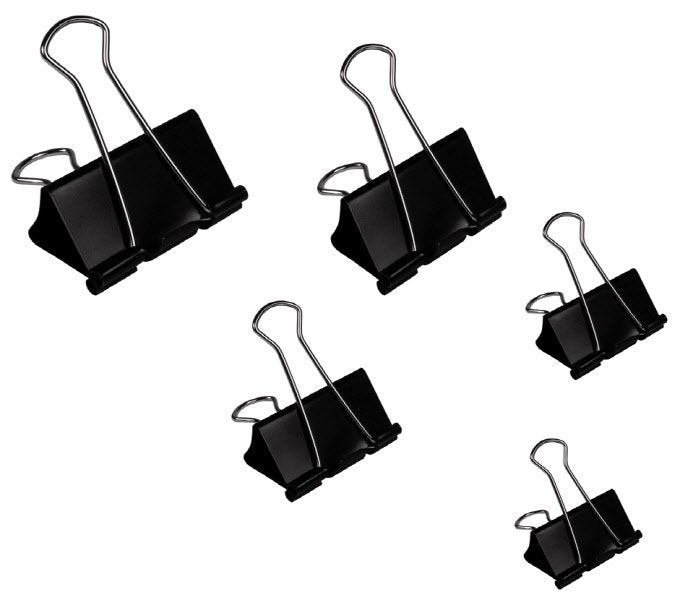 Molle double clip - 20 mm - nero/acciaio