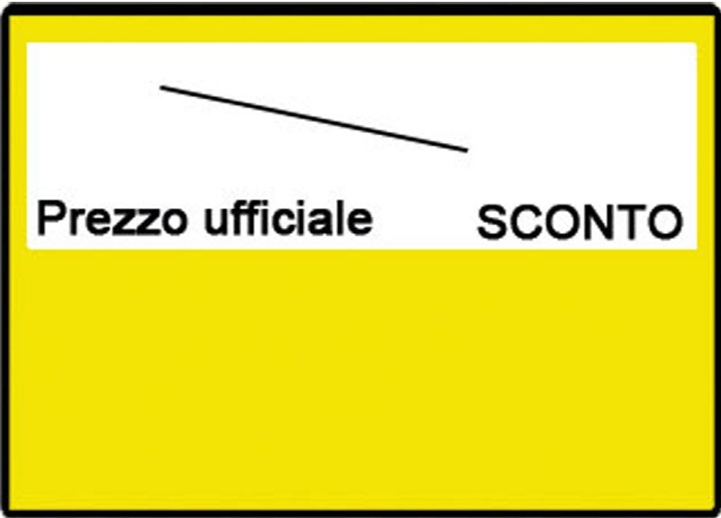 Prezzatrice "Taglio prezzo/sconto/prezzo scontato" - 2 linee +10 rotoli ass+1 ink roll - colore nero
