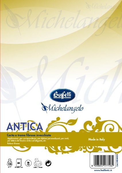 Conf. 50 ff carta avorio - liscia A4 - 100 g