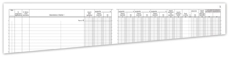 Registro delle Fatture - 22 pagine prenumerate - 31x24,5 cm