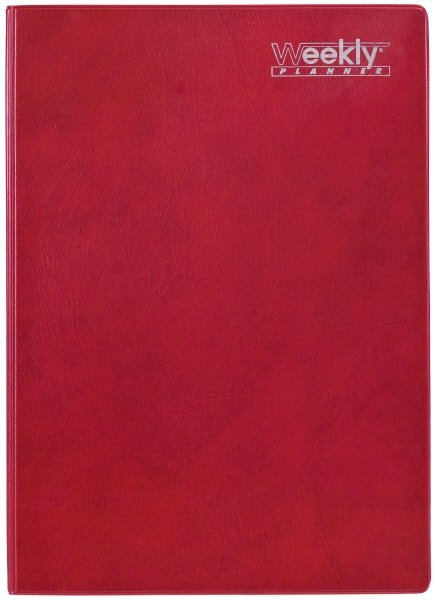 Agenda settimanale Weekly 12 mesi - 2026 - 17,2x24 cm -interno intercambiabile - ciliegia