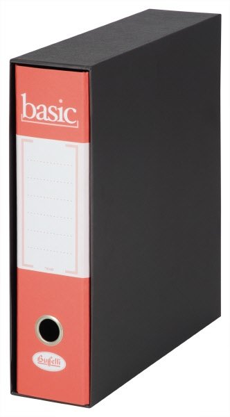 Raccoglitore Basic - Formato Commerciale - Dorso 8 cm - rosso
