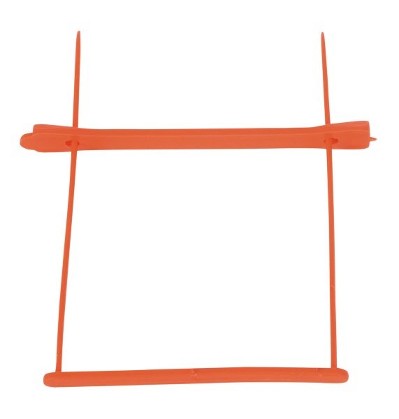 Pressini fermafogli - fastener in plastica - passo meccanografico - rosso - conf. 50 pz