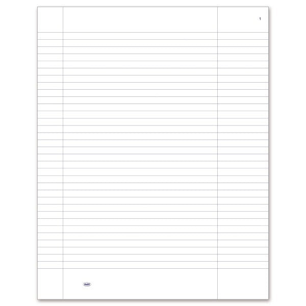Registro generico a righe uso bollo - 288 pagine prenumerate - copertina cartonata - 31x24,5 cm