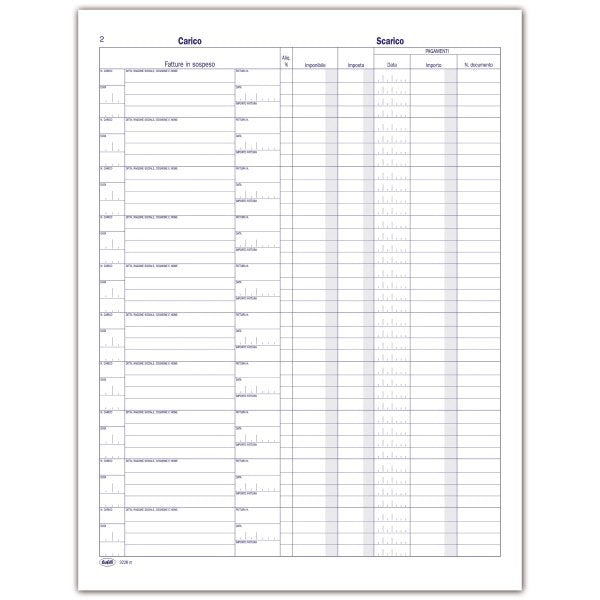 Registro delle Fatture in sospeso - 45 pagine - 31x24,5 cm