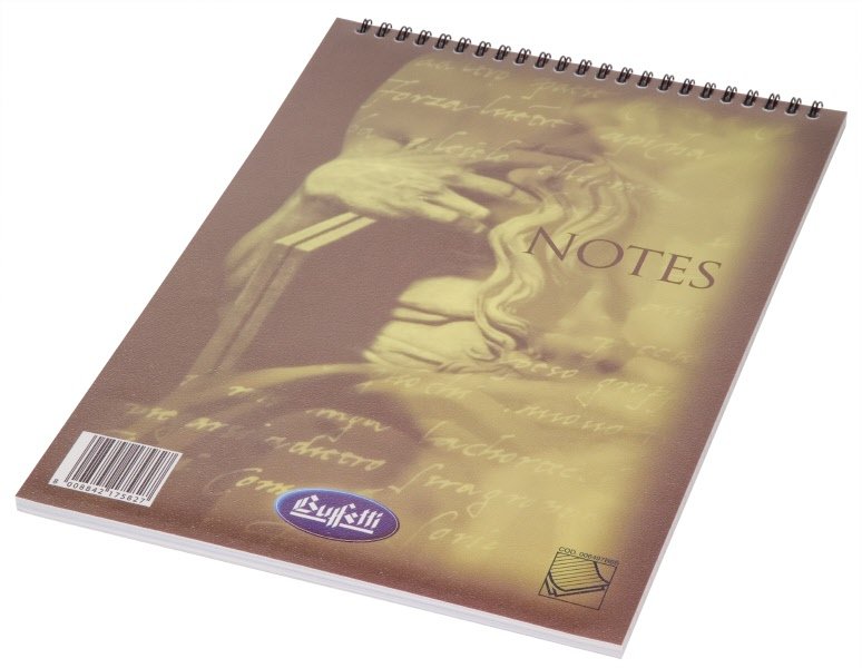 Blocco notes Michelangelo - A5  - 1R - Righe - spirale - 60 fogli da 60 g