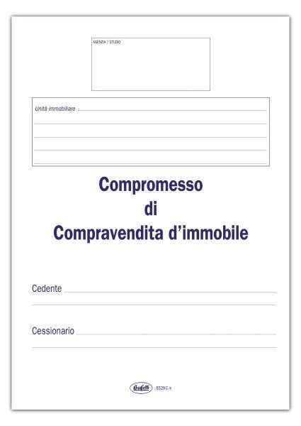 Fascicolo Compromesso compravendita d¿immobile - 32x23,5 cm