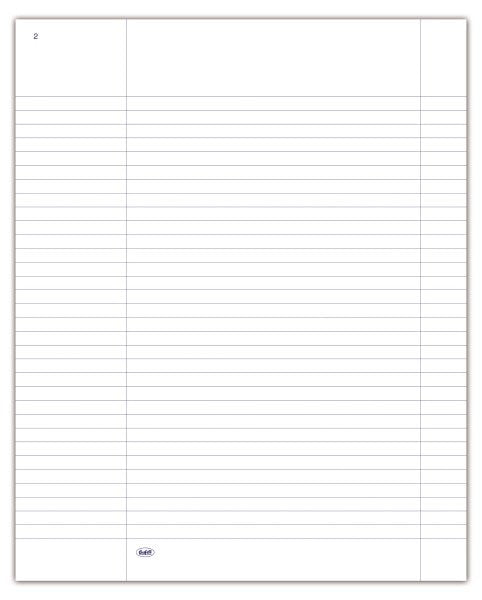 Registro Verbali del collegio sindacale - 96 pagine prenumerate - righe uso bollo - 31x24,5 cm